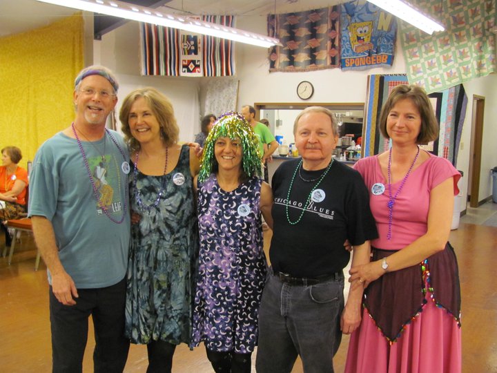 David Keller (2nd from R) with dancers at Chance Dance